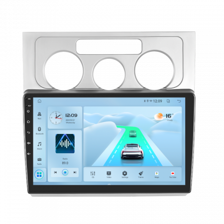 Touran (2003-2020) - Navigatie Touran 1 (2003-2010) cu Android 12,DSP 2GB RAM 32GB ROM, Android 12, CarPlay si Android Auto Wi-fi, Youtube, Waze, ecran HD 10.1 Inch
