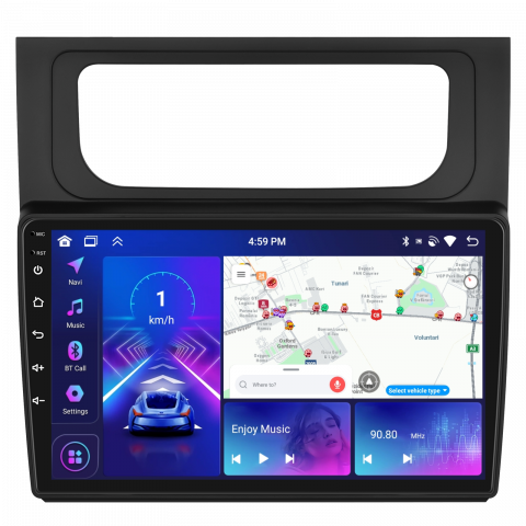 Touran II (2010-2015) - navigatie-android-touran-2010-2015-carplay-ecran-10-inch