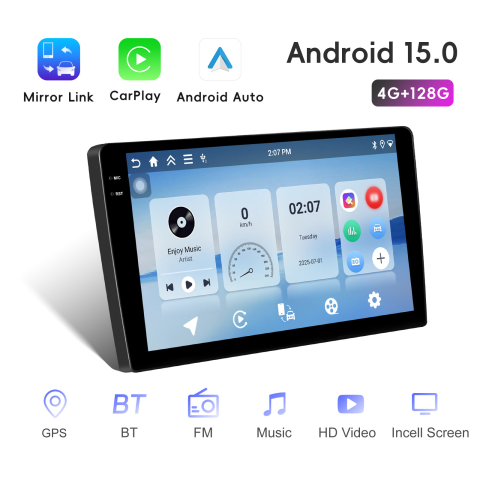 Navigatie Volkswagen Touran II (2010-2015) Display INCELL, Android 15, 4GB 128GB, DSP, CarPlay si Android Auto ecran 10 Inch [4]