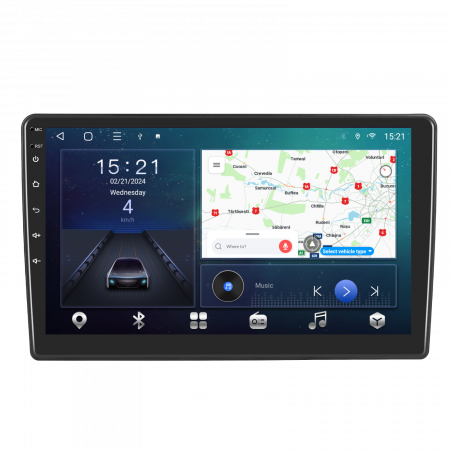 Toyota Auris (2006-2011) - Navigatie Toyota Auris (2006-2011), Android 12, 4GB RAM 64GB, SIM 4G, DSP, Carplay si Android auto, ecran 10.1 inch