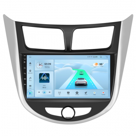 Hyundai Accent (2010-2016) - Navigatie Hyundai Accent (2010-2016), Android 12, 2GB RAM 32GB, DSP, Carplay si Android auto, ecran 9 inch