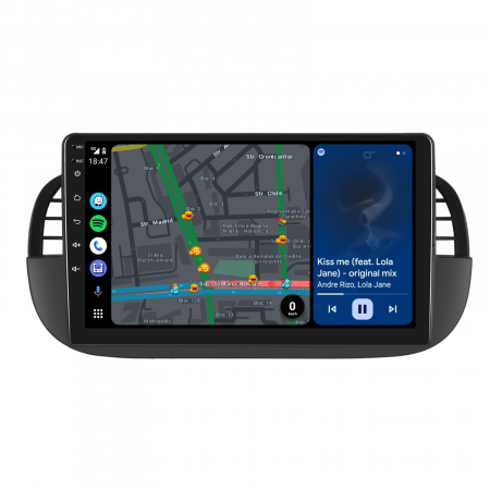 Navigatie FIAT 500 (2007-2015), Android 12, 2GB RAM 32GB, DSP, Carplay si Android auto, ecran 9 inch [5]