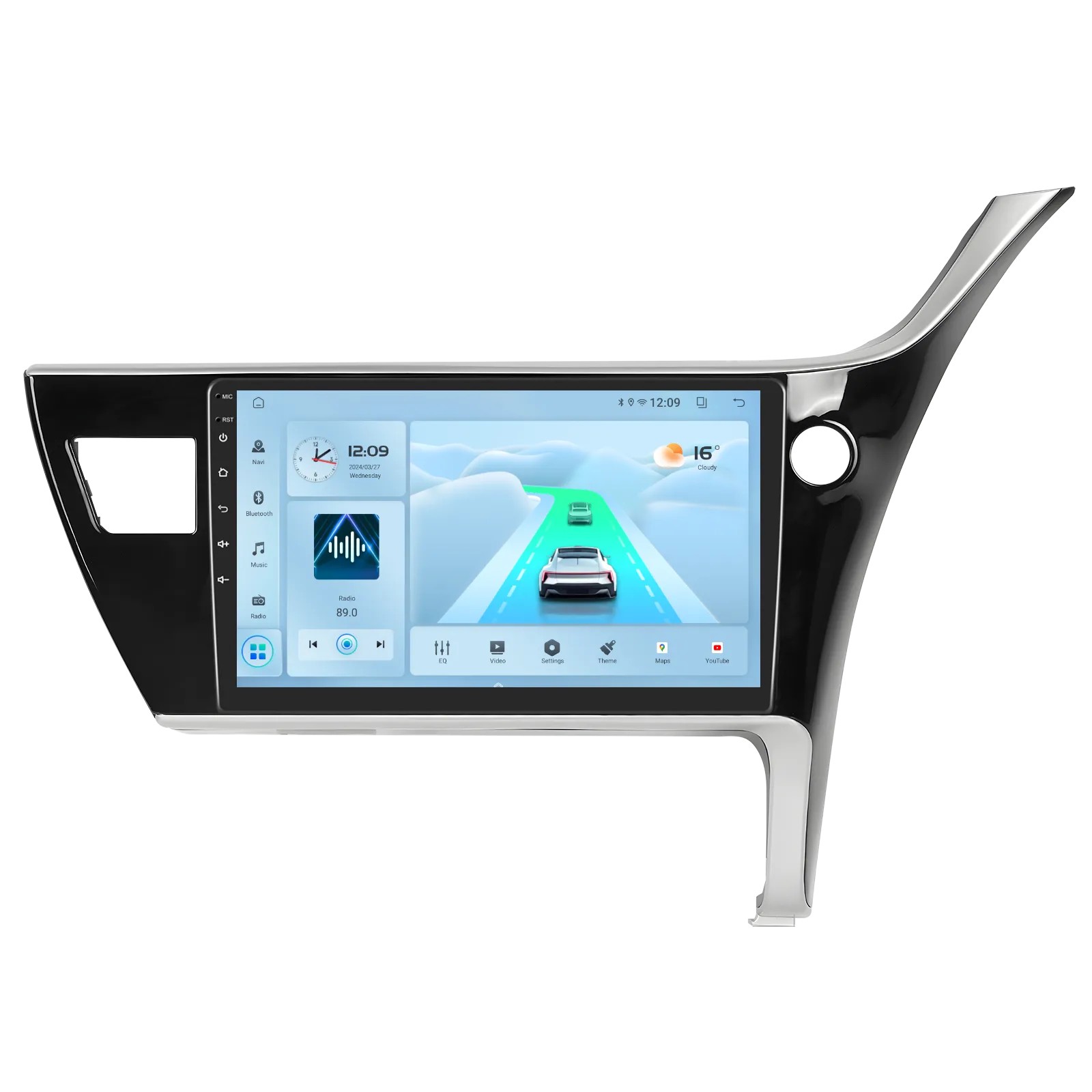 Toyota Corolla (2017-2018) - Navigatie Toyota Corolla (2017-2018), Android 12, 2GB RAM 32GB, DSP, Carplay si Android auto, ecran 9 inch