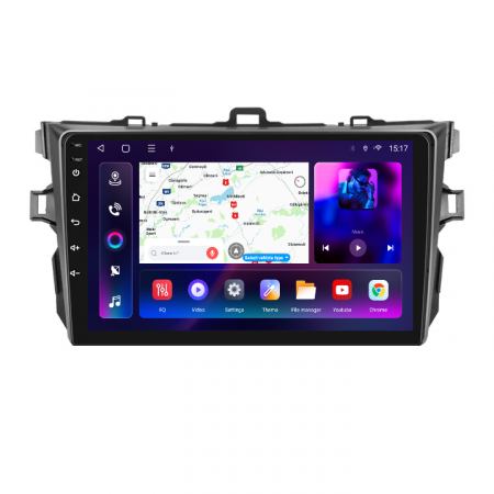 Corolla (2009-2013) - Navigatie Toyota Corolla (2009-2013), Android 12, 8GB RAM 128GB, SIM 4G, DSP, Carplay si Android auto, ecran 9 inch