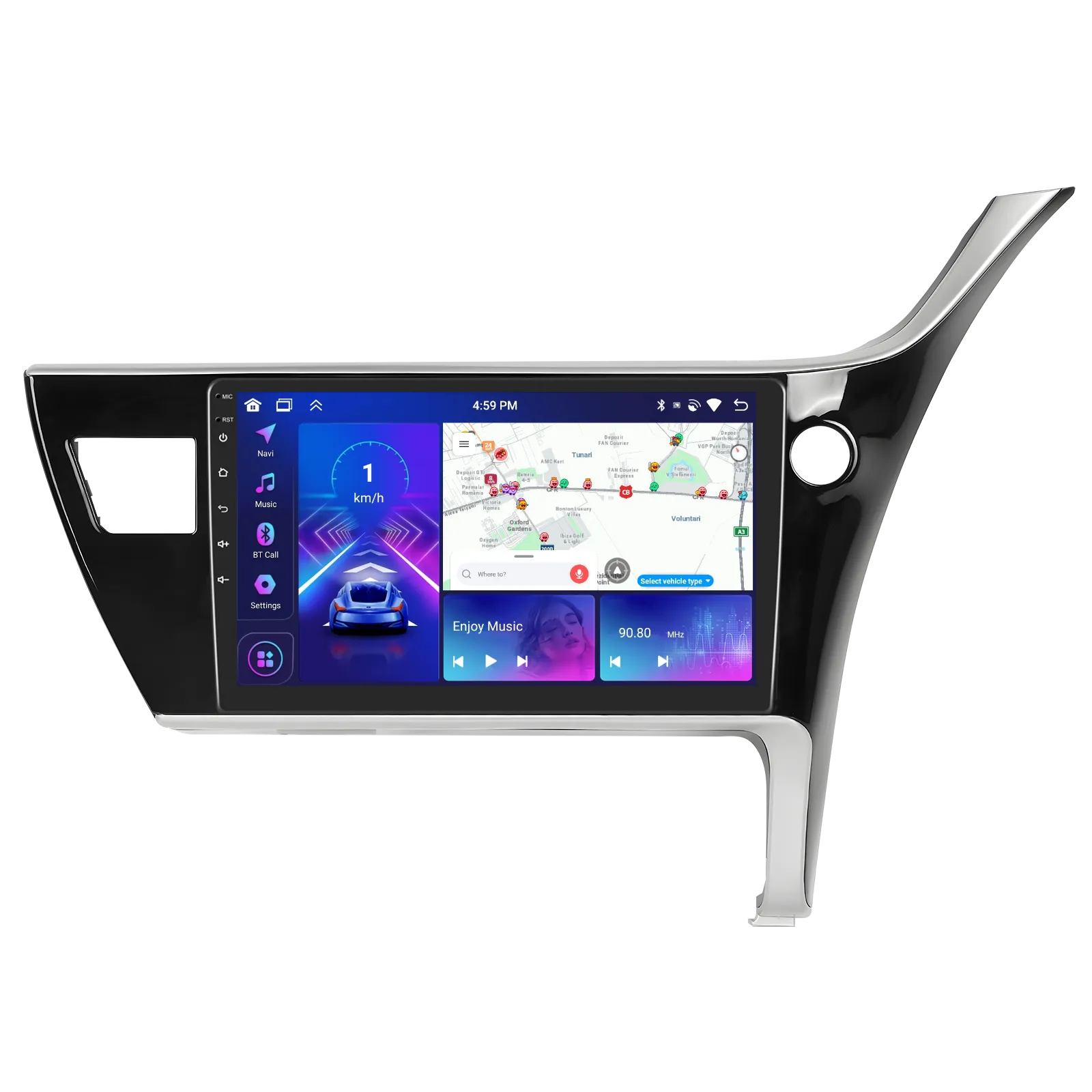 Toyota Corolla (2017-2018) - Navigatie Toyota Corolla (2017-2018), Android 13, 4GB RAM 64GB, DSP, Carplay si Android auto, ecran 9 inch