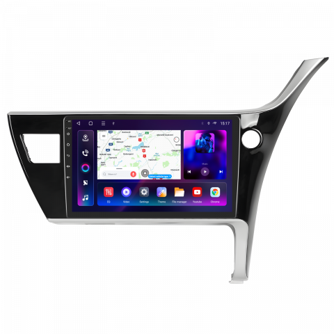 Toyota Corolla (2017-2018) - Navigatie Toyota Corolla (2017-2018), Android 13, 4GB RAM 64GB, SLOT SIM 4G, DSP, Carplay si Android auto, ecran 9 inch