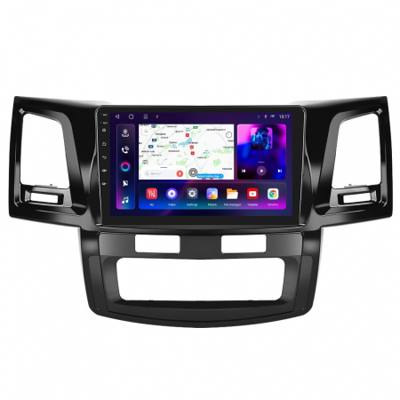 Toyota Hilux (2005-2014) - Navigatie Toyota Hilux (2005-2014), cu Android 12, 4GB RAM 64GB ROM, DSP, SIM 4G, CarPlay si Android Auto Wi-fi, Youtube, Waze, ecran HD 10.1 Inch