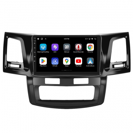 Navigatie Toyota Hilux (2005-2014), cu Android 12, 4GB RAM 64GB ROM, DSP, SIM 4G, CarPlay si Android Auto Wi-fi, Youtube, Waze, ecran HD 10.1 Inch [6]