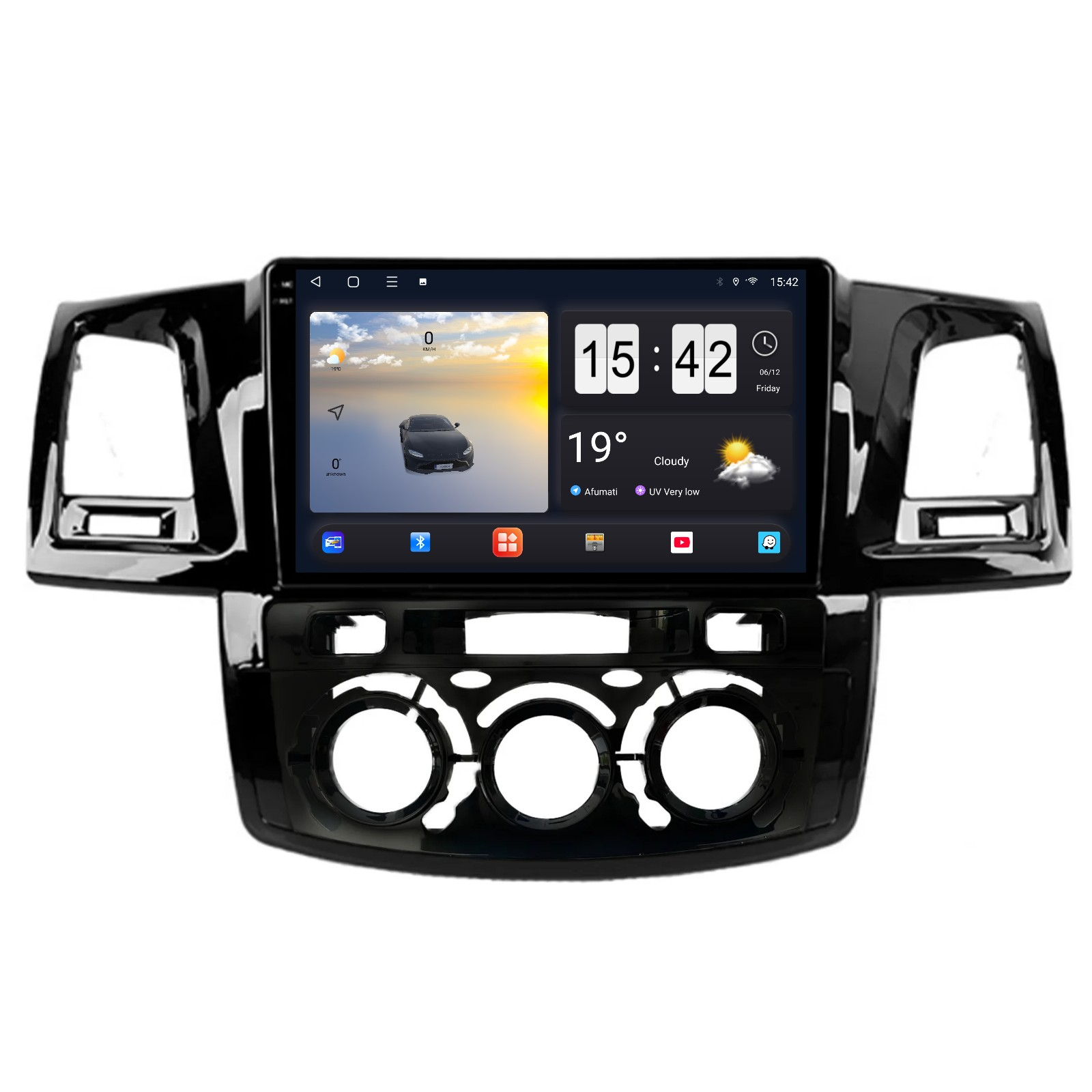 Oferte zi de zi - Navigatie Toyota Hilux (2008-2014), OCTA-CORE, 4GB RAM 64 GB ROM, Android 14, ecran 2K QLED 2000 X 1200 PX, 9.5 inch