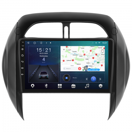 Navigatie Toyota RAV4 (2003-2005), Android 12, 4GB RAM 64GB, SLOT SIM 4G, DSP, Carplay si Android auto, ecran 9 inch [2]