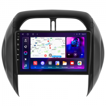 Toyota RAV 4 (2001-2006) - Navigatie Toyota RAV4 (2003-2005), Android 12, 4GB RAM 64GB, SLOT SIM 4G, DSP, Carplay si Android auto, ecran 9 inch