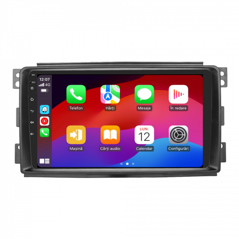 Navigatie Mercedes Benz Smart (2005-2010) cu Android, 4GB RAM 64GB ROM, cu SLOT SIM 4G, DSP, ecran 9 Inch, Carplay si Android Auto [2]