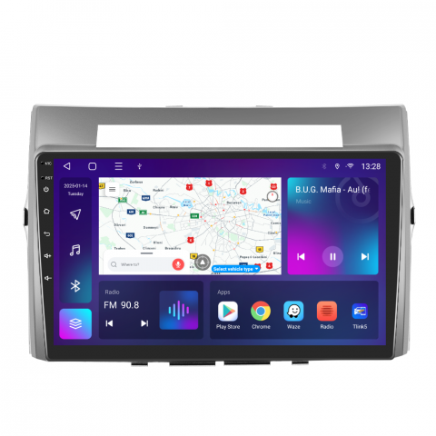 Toyota Verso (2004-2009) - Navigație Toyota Verso (2004-2009) cu Android, 4GB RAM 64GB ROM, cu SLOT SIM 4G, DSP, ecran 9 Inch, Carplay si Android Auto