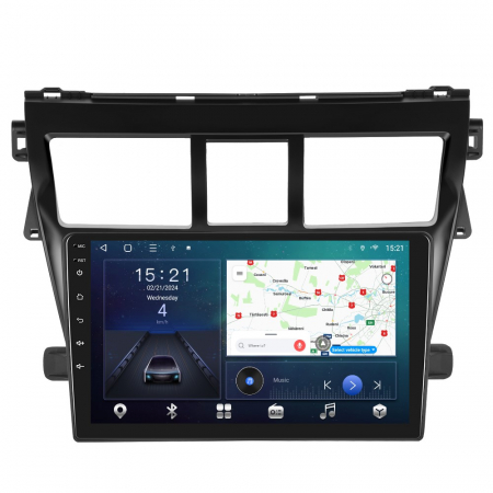 Toyota Vios (2009-2014) - Navigatie Toyota Vios Yaris (2007-2012), Android 12, 4GB RAM 64GB,SLOT SIM 4G, DSP, Carplay si Android auto, ecran 9 inch