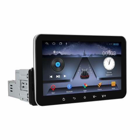 Navigatie universala - Navigatie Universala 1DIN, 2+32GB, Android 15, CarPlay si Android Auto, Topway, USB, Bluetooth ecran 7 inch negru