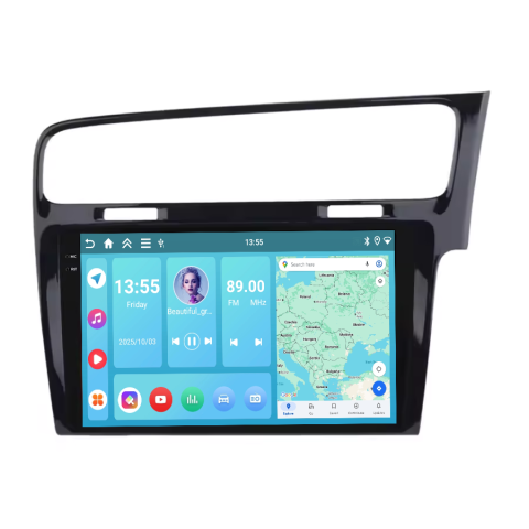 Golf 7 (2012-2020) - Navigatie Volkswagen Golf 7 (2012-2020) Display INCELL, Android 15, 4GB 128GB, DSP, CarPlay si Android Auto ecran 10 Inch