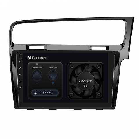 Navigatie Volkswagen GOLF 7 (2012-2020) Android 12, 8GB RAM 128GB, SLOT SIM 4G, DSP, CarPlay si Android Auto Wi-fi, Youtube, Waze, ecran HD 10.1 Inch - NEGRU [8]