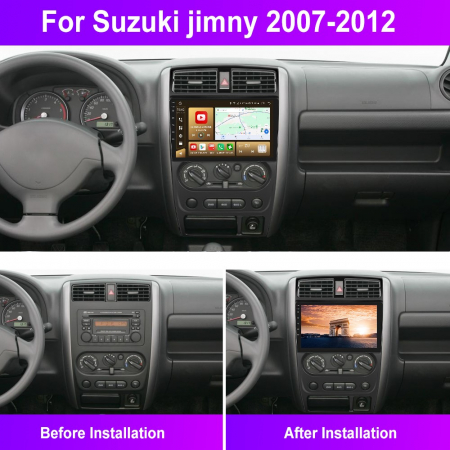 Navigatie Suzuki Jimny (2005-2018), Android 12, 4GB RAM 64GB, SLOT SIM 4G, DSP, Carplay si Android auto, ecran 9 inch [1]