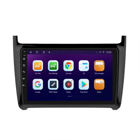 Navigatie Volkswagen POLO (2011-2016), Android 12, 4GB RAM 64GB ROM, SLOT SIM 4G, DSP, CarPlay si Android Auto, ecran 9 Inch [12]