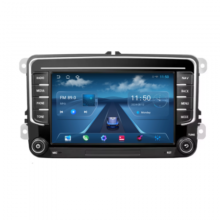 Skoda Rapid (2013-2018) - Navigatie Volkswagen|Skoda|Seat cu Android 13, CarPlay si Android Auto, dedicata Golf 5, Golf 6, Jetta, Passat B6, CC, B7, Polo, Tiguan, Touran, Skoda, Seat ecran 7 inch
