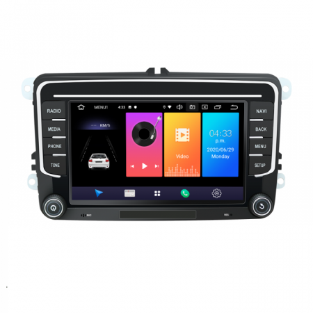 Passat B7 (2011-2015) - Navigatie Android 11, Carplay, 2GB RAM 32GB ROM, Ecran de 7 Inch, dedicata Golf 5, Golf 6, Jetta, Passat B6, CC, B7, Polo, Tiguan, Touran, Skoda, Seat