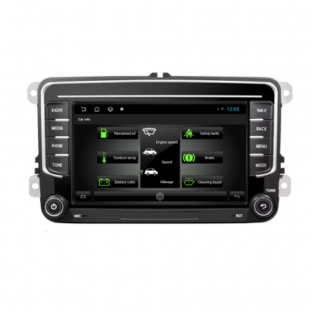 Navigatie VW,Skoda,Seat cu Android 4+64GB, CarPlay si Android Auto, SLOT SIM 4G, dedicata Golf 5, Golf 6, Jetta, Passat B6, CC, B7, Polo, Tiguan, Touran, Skoda, Seat ecran 7 inch [4]