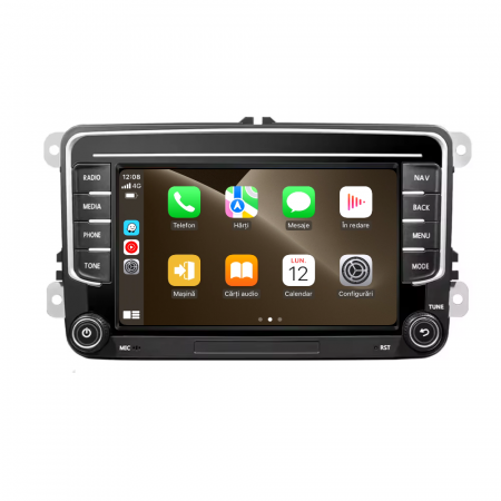 Navigatie VW,Skoda,Seat cu Android 4+64GB, CarPlay si Android Auto, SLOT SIM 4G, dedicata Golf 5, Golf 6, Jetta, Passat B6, CC, B7, Polo, Tiguan, Touran, Skoda, Seat ecran 7 inch [6]