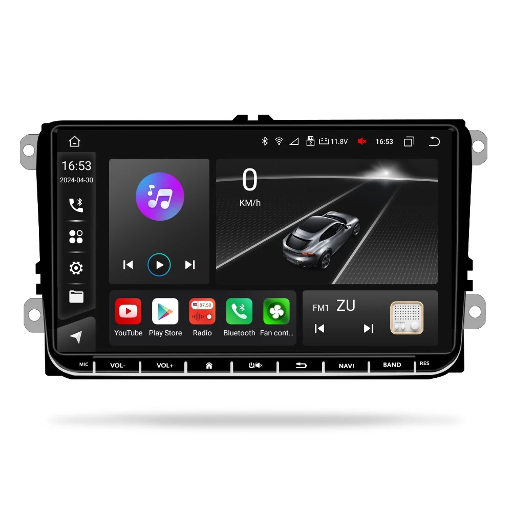 Navigatie Volkswagen|Skoda|Seat cu Android 13, Carplay, 4GB RAM 64GB ROM DSP, SIM 4G, Ecran de 9 inch, dedicata Golf 5, Golf 6, Jetta, Passat B6, CC, B7, Polo, Tiguan, Touran, Skoda, Seat [5]