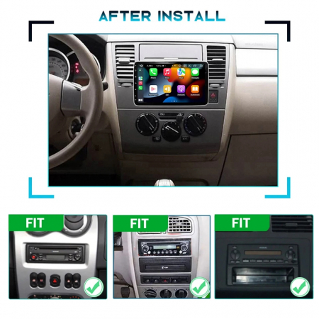 Navigatie Universala 1DIN, Android 12, 2GB 64GB, ecran rotativ 180°, Carplay si Android Auto Wi-fi, ecran 10.1 inch [4]