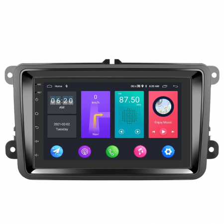 Navigatie Volkswagen|Skoda|Seat cu Android 11, Ecran de 7 Inch, 2GB RAM 32 GB ROM dedicata Golf 5, Golf 6, Jetta, Passat B6, CC, B7, Polo, Tiguan, Touran, Skoda, Seat [0]
