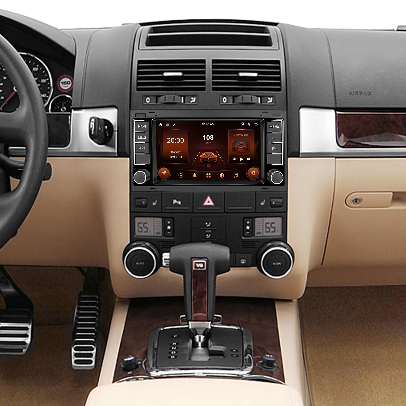 Navigatie Volkswagen Touareg (2002-2011) cu Android 13 ,2GB ROM 64GB, RDS, CarPlay si Android Auto, ecran 7 inch [4]