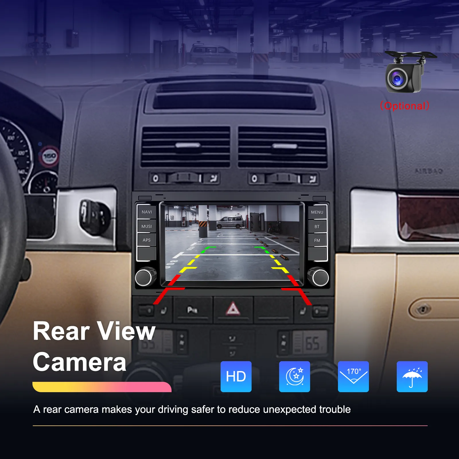 Navigatie Volkswagen Touareg (2002-2011) cu Android 13 ,2GB ROM 64GB, RDS, CarPlay si Android Auto, ecran 7 inch [7]