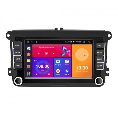 Passat B7 (2011-2015) - Navigatie Volkswagen|Skoda|Seat cu Android 13, 7 Inch, 2+64 GB, CarPlay si Android Auto dedicata Golf 5, Golf 6, Jetta, Passat B6, CC, B7, Polo, Tiguan, Touran, Skoda, Seat