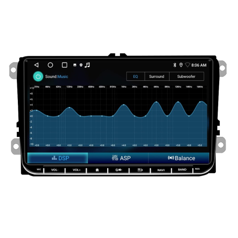 Navigatie Volkswagen|Skoda|Seat cu Android 12, 9 Inch, CarPlay si Android Auto, dedicata Golf 5, Golf 6, Jetta, Passat B6, CC, B7, Polo, Tiguan, Touran, Skoda, Seat [4]