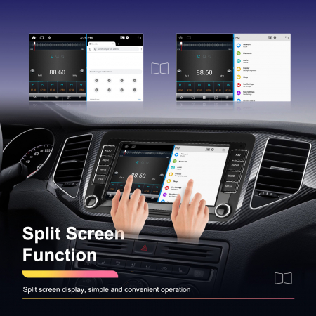 Navigatie Volkswagen|Skoda|Seat cu Android 13,2GB ROM 64GB, RDS, CarPlay si Android Auto, dedicata Golf 5, Golf 6, Jetta, Passat B6, CC, B7, Polo, Tiguan, Touran, Skoda, Seat ecran 7 inch [19]