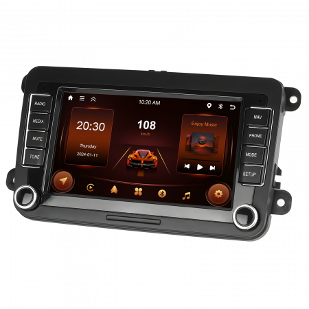 Navigatie Volkswagen|Skoda|Seat cu Android 13,2GB ROM 64GB, RDS, CarPlay si Android Auto, dedicata Golf 5, Golf 6, Jetta, Passat B6, CC, B7, Polo, Tiguan, Touran, Skoda, Seat ecran 7 inch [15]