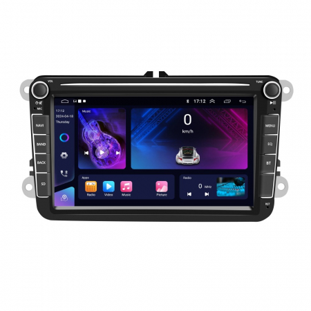 Navigatie Volkswagen,Skoda,Seat cu Android 2GB RAM 32GB, CarPlay Wireles Ecran de 8 Inch, dedicata Golf 5, Golf 6, Jetta, Passat B6, CC, B7, Polo, Tiguan, Touran, Skoda, Seat [0]
