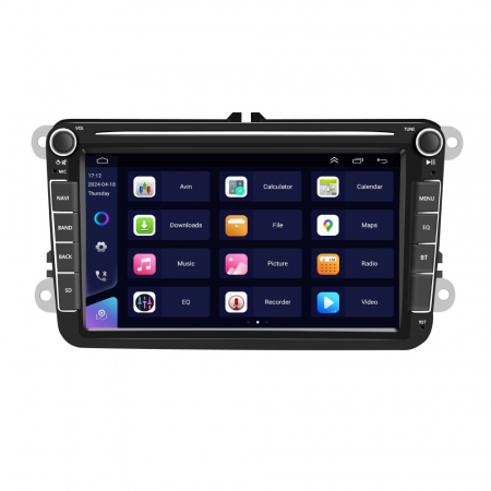 Navigatie Volkswagen|Skoda|Seat cu Android 2GB RAM 32GB, CarPlay Wireles Ecran de 8 Inch, dedicata Golf 5, Golf 6, Jetta, Passat B6, CC, B7, Polo, Tiguan, Touran, Skoda, Seat [3]
