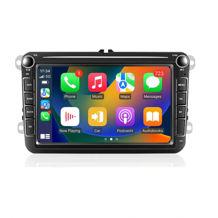 Navigatie Volkswagen|Skoda|Seat cu Android 2GB RAM 32GB, CarPlay Wireles Ecran de 8 Inch, dedicata Golf 5, Golf 6, Jetta, Passat B6, CC, B7, Polo, Tiguan, Touran, Skoda, Seat [1]