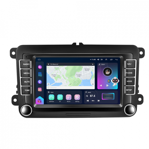 Passat B7 (2011-2015) - Navigatie Volkswagen|Skoda|Seat cu Android 12, 8 GB 128 GB SIM 4G, Carplay si Android Auto, DSP, Ecran 7 inch