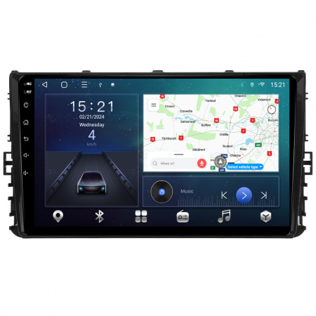 Volkswagen T-ROC (2018-2022) - Navigatie Volkswagen T-ROC (2018-2022), Android 12, 4GB RAM 64GB,SLOT SIM 4G, DSP, Carplay si Android auto, ecran 9 inch
