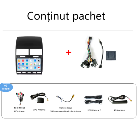 Navigatie Volkswagen Touareg (2002-2010) Android 14, 12GB RAM, 256GB ROM, Ecran 9.33 inch 2K QLED [4]