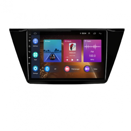 Touran (2016-2020) - Navigatie Volkswagen Touran (2016-2020), Android 13 2GB RAM 64GB ROM, CarPlay si Android Auto Wi-fi, Youtube, Waze, ecran HD 10.1 Inch