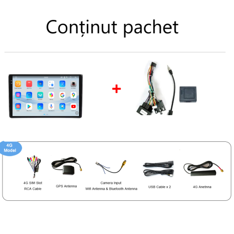 Navigatie Audi A4 B6-B7 (2001-2008) Android 14, 12GB RAM, 256GB ROM, Ecran 10.33 inch 2K QLED [4]