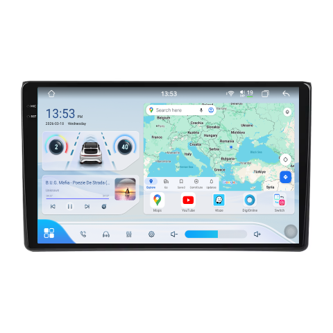 Audi A4 B6-B7 (2001-2008) - Navigatie Audi A4 B6-B7 (2001-2008) Android 14, 12GB RAM, 256GB ROM, Ecran 10.33 inch 2K QLED