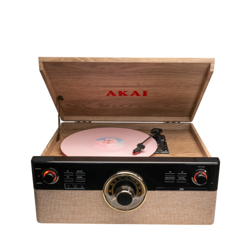 Pick-UP Retro cu sistem All-in-One - Akai ATT-300CC, Vinil, CD, Caseta & Bluetooth - AKAI [1]