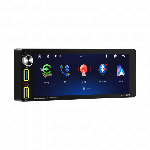 Player Auto 1DIN universal 6.9 inch, MP5 Playe cu Carplay și Android Auto fara fir, Bluetooth, USB [10]