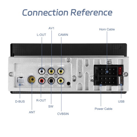 Player Auto 1DIN Multimedia cu Carplay si Android auto wireless, bluetooth, usb, ecran HD 6.8 inch [3]