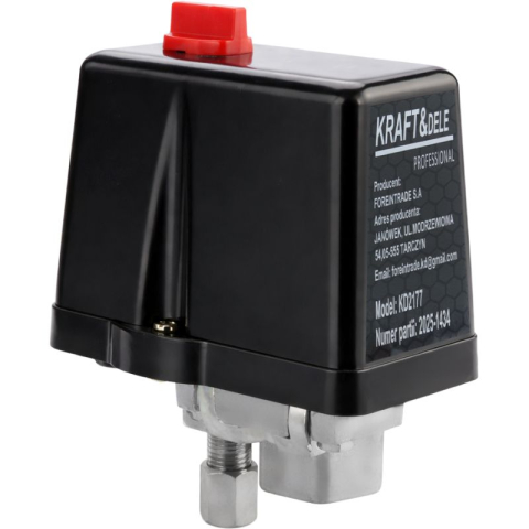 Toate Produsele - Presostat trifazat pentru compresoare cu buton manual, 380V (trifazat), protectie supraincarcare