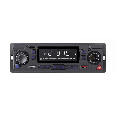 Radio Auto MP3 Player cu Bluetooth, USB, SD, AUX, FM, Telecomandă – Ecran LCD, Încărcare Telefon, LED Butoane 7 Culori [6]